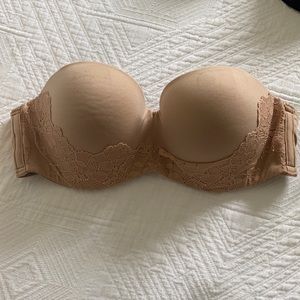 Victoria Secret nude strapless bra 34C